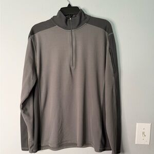 LL Bean Gray Quarter-Zip Pullover
